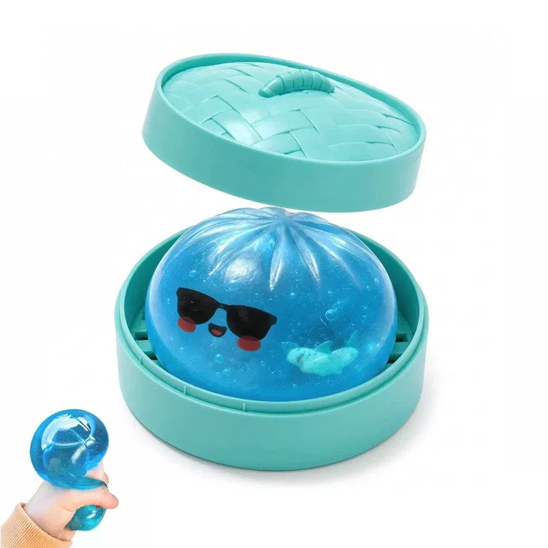 Dumplings de Tiburón Brillantes con Dinero, Suaves y Elásticos, para Aliviar el Estrés, Regalo Festivo de Halloween