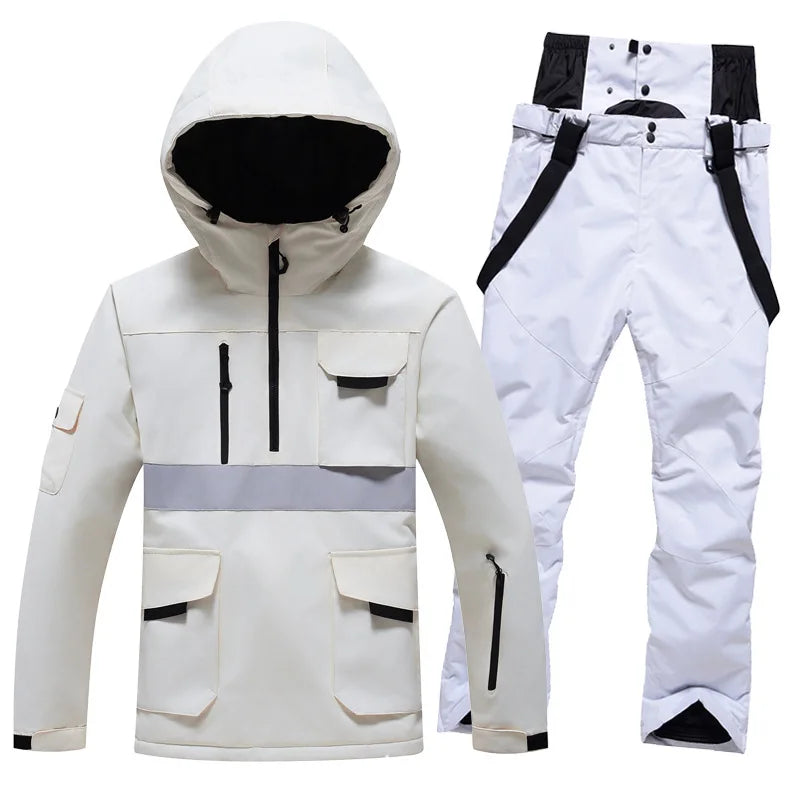 Traje de Esquí Profesional 2026, para Hombre y Mujer, Resistente al Viento y al Agua, para Tabla Individual y Doble