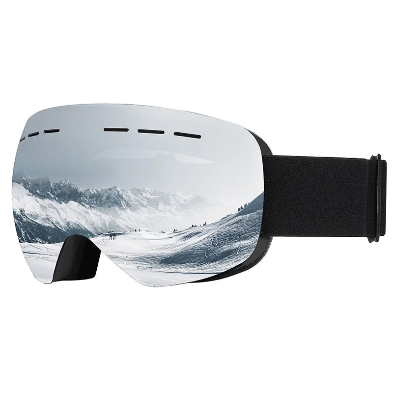Gafas de esquí para hombre y mujer, con doble capa, tratamiento antiniebla, protección UV400, lentes grandes, ideales para snowboard, actividades de esquí en invierno y protección contra la nieve. Gafas profesionales para