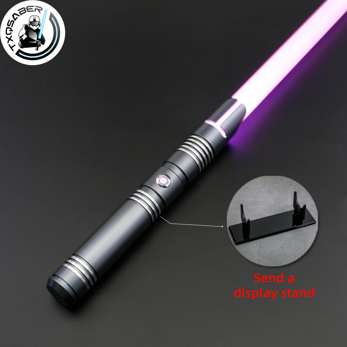 Sable de luz TXQSABER SDRGB Pixel con empuñadura de metal E13, sable de luz para duelo pesado con "smooth swing", efectos de bláster, juguete de sable de luz para cosplay de adultos