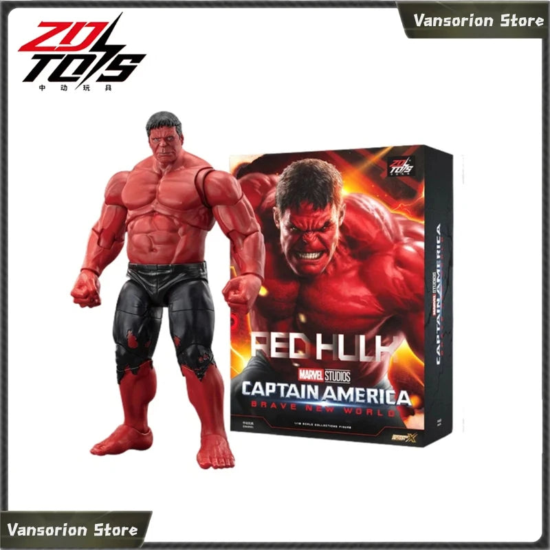 Figura de Acción de Hulk Rojo de Marvel de ZDToys, Modelo Coleccionable Móvil para Exhibición en Escritorio, Regalo de Cumpleaños