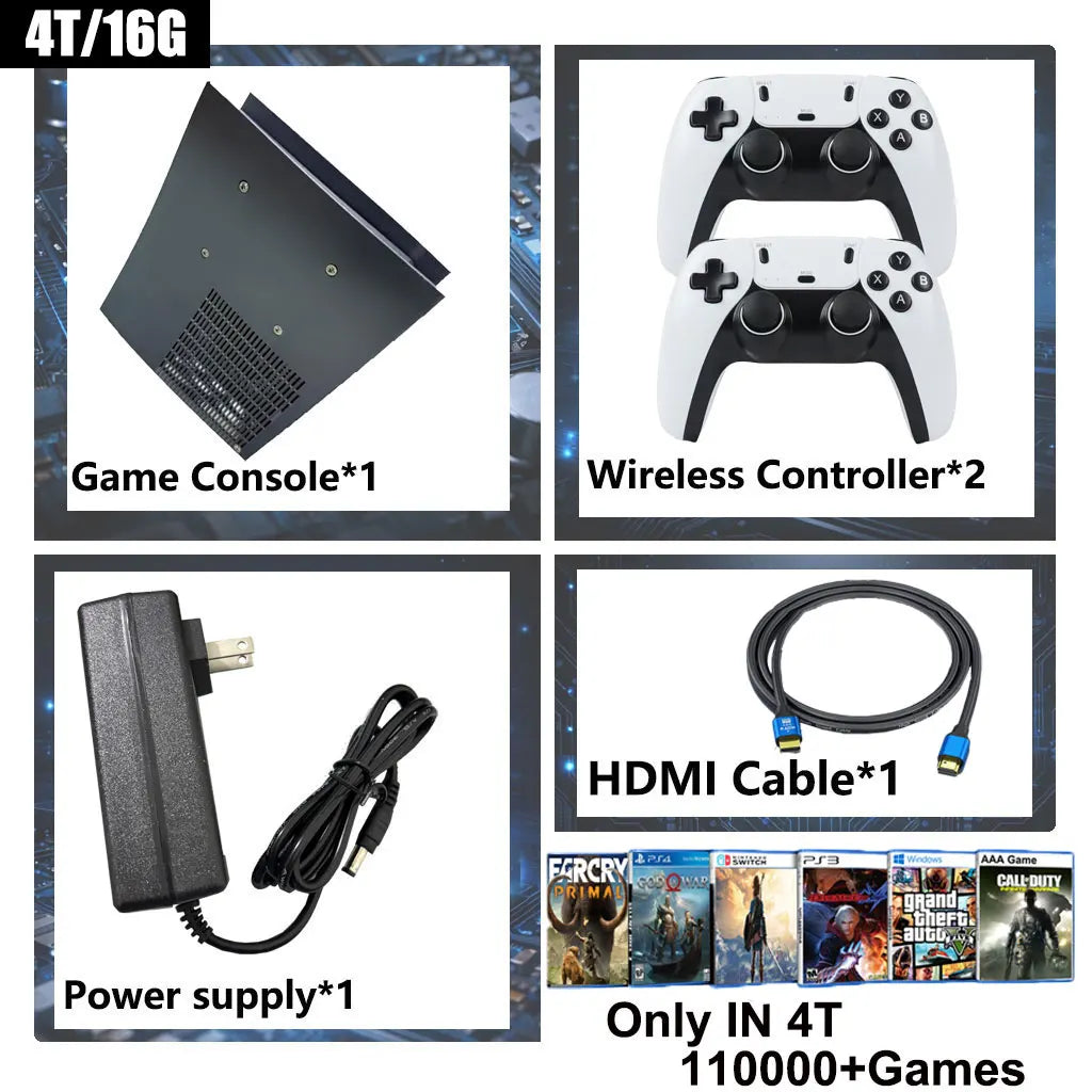 Nueva CPU AC1 Pro Actualizada con Sistema Dual, Funciones de Win11, 2/4 TB de ROM, 8/16 GB de RAM y Más de 99,999 Juegos para Switch, PS2, PS3, XBOX, NGC