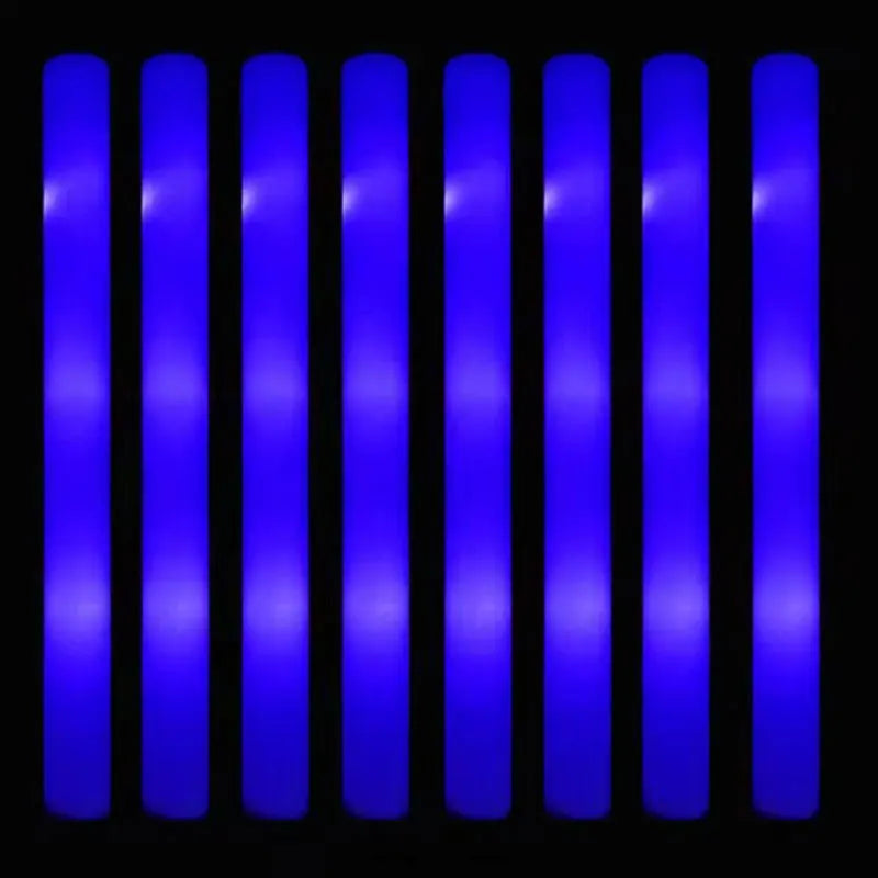 30 Uds. De barras luminosas de espuma con 3 modos, barra luminosa intermitente Led colorida que brilla en la oscuridad, suministros para fiestas para conciertos de Raves de boda