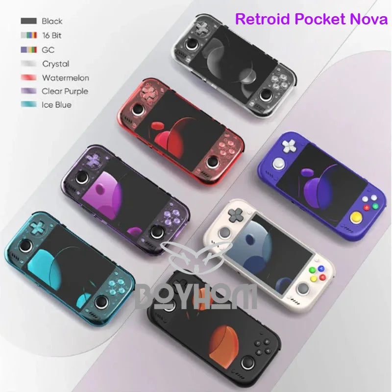 Retroid Pocket Nova 4.5" 120Hz AMOLED Retro Handheld Game Console Snapdragon 8 Gen2 PS2 Emulator Android Game Player