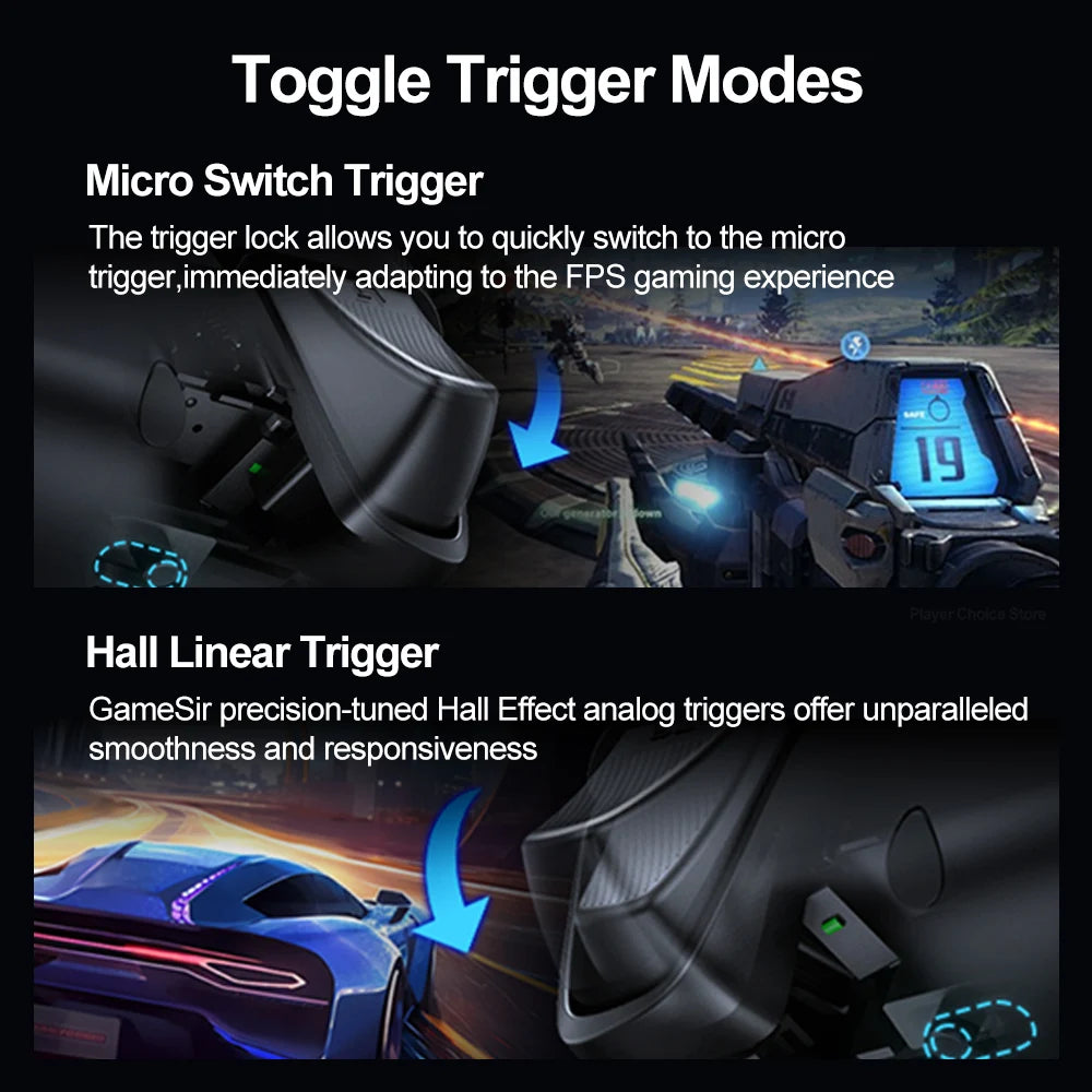 Control GameSir Tarantula Pro para PC, Nintendo Switch 2, Android, iOS, con Joysticks TMR Hall, NFC, Giroscopio de 6 Ejes