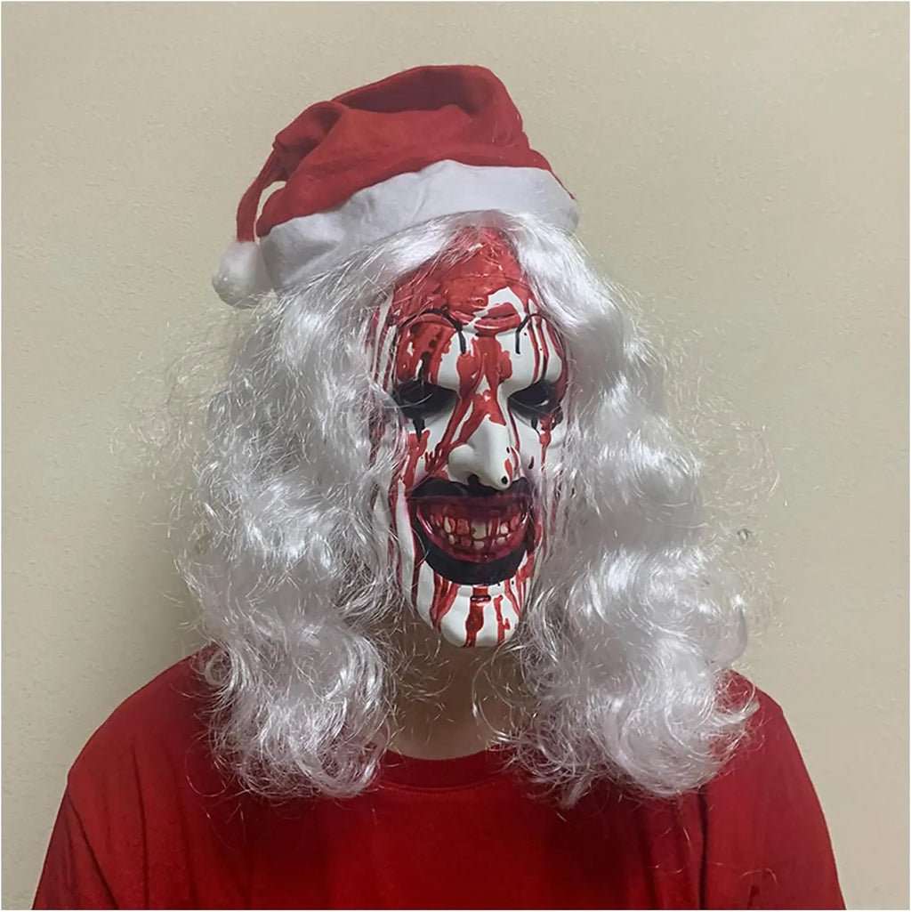 Máscaras de terror de Halloween Cosplay accesorios de disfraces de Navidad asesino aterrador máscara terrorífica para adultos