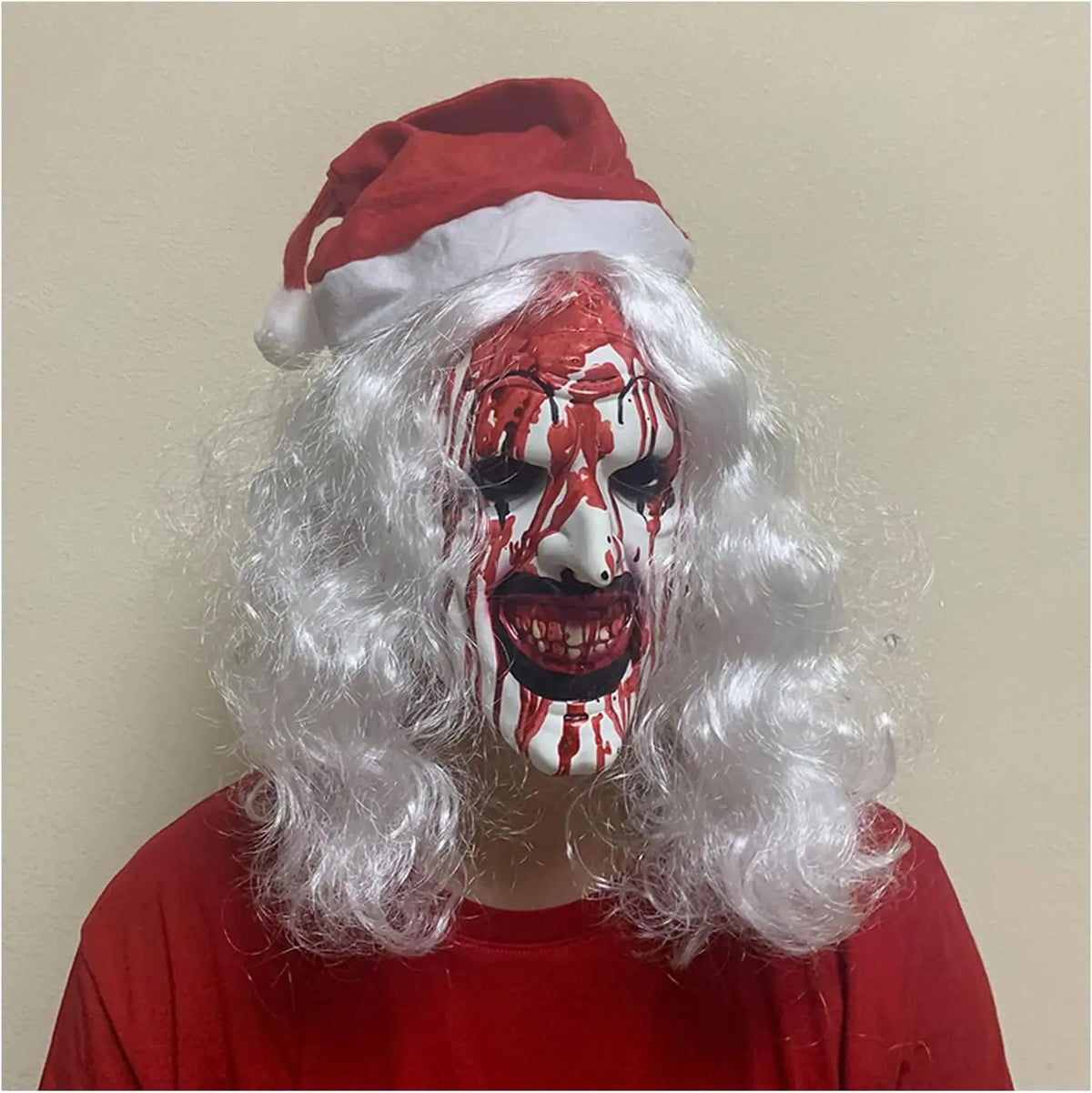 Máscaras de terror de Halloween Cosplay accesorios de disfraces de Navidad asesino aterrador máscara terrorífica para adultos