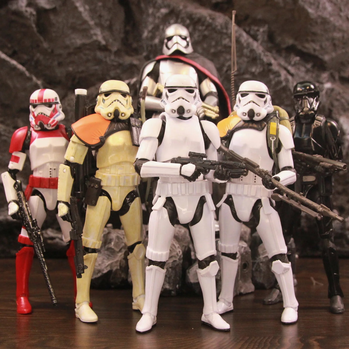 Star Wars Stormtrooper Sandtrooper Jedha Patrol Shock Death 212th Airborne Trooper Phasma 6 "figura de acción juguetes clon modelo de muñeca