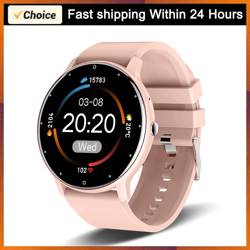 LIGE 2026 Reloj inteligente para mujer y hombre, regalo, deporte, fitness, relojes para hombre, monitor de ritmo cardíaco, Smartwatch impermeable para Android iOS