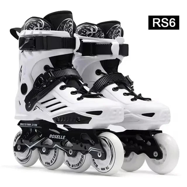 Patines en Línea Originales Roselle Talla 35 a 46, Patines Profesionales para Adultos y Niños, Zapatos de Patinaje sobre Ruedas, Slalom, Deslizamiento