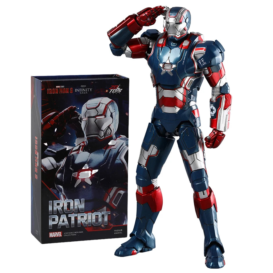 ZD Toys Iron Man 3 MK 22 24 35 41 47 figura de acción de PVC juguete de modelos coleccionables