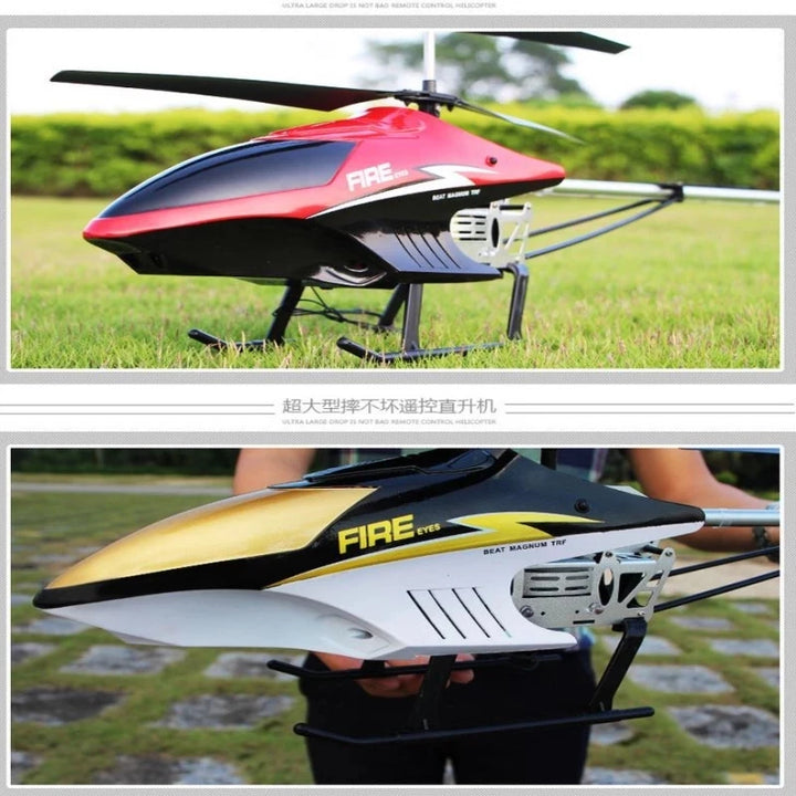 Nuevo helicóptero Rc 3.5CH 80cm avión grande Extra duradero con luces LED aleación para exteriores helicópteros RC distancia de Control 100m