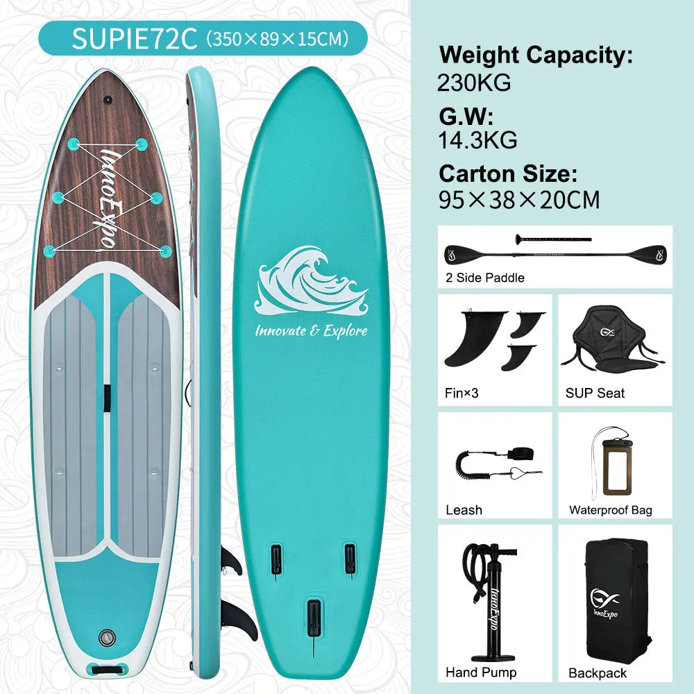 Tabla de Paddle Surf Inflable InnoExpo, Tabla de Surf, Tabla de SUP, Antideslizante, Deportes Acuáticos, Tabla de Paddle Surf ISUP
