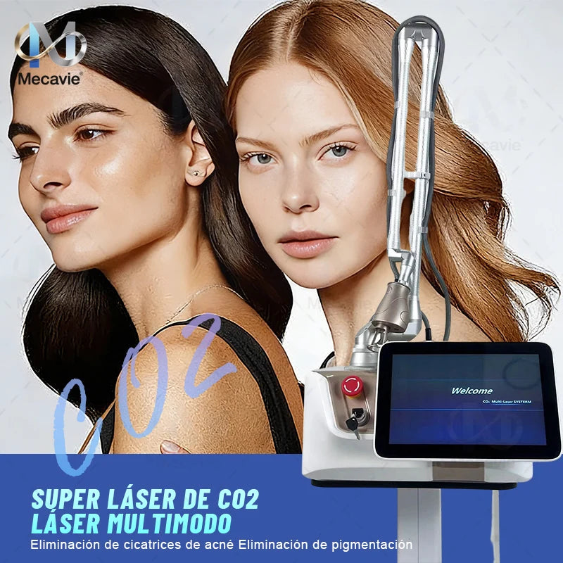 Máquina de Láser Fraccional de CO2 5D Profesional de 60W, Dispositivo de Belleza Multifuncional con 5 Modos de Trabajo: Pulso 1D, Matriz de Puntos 2D, 3D