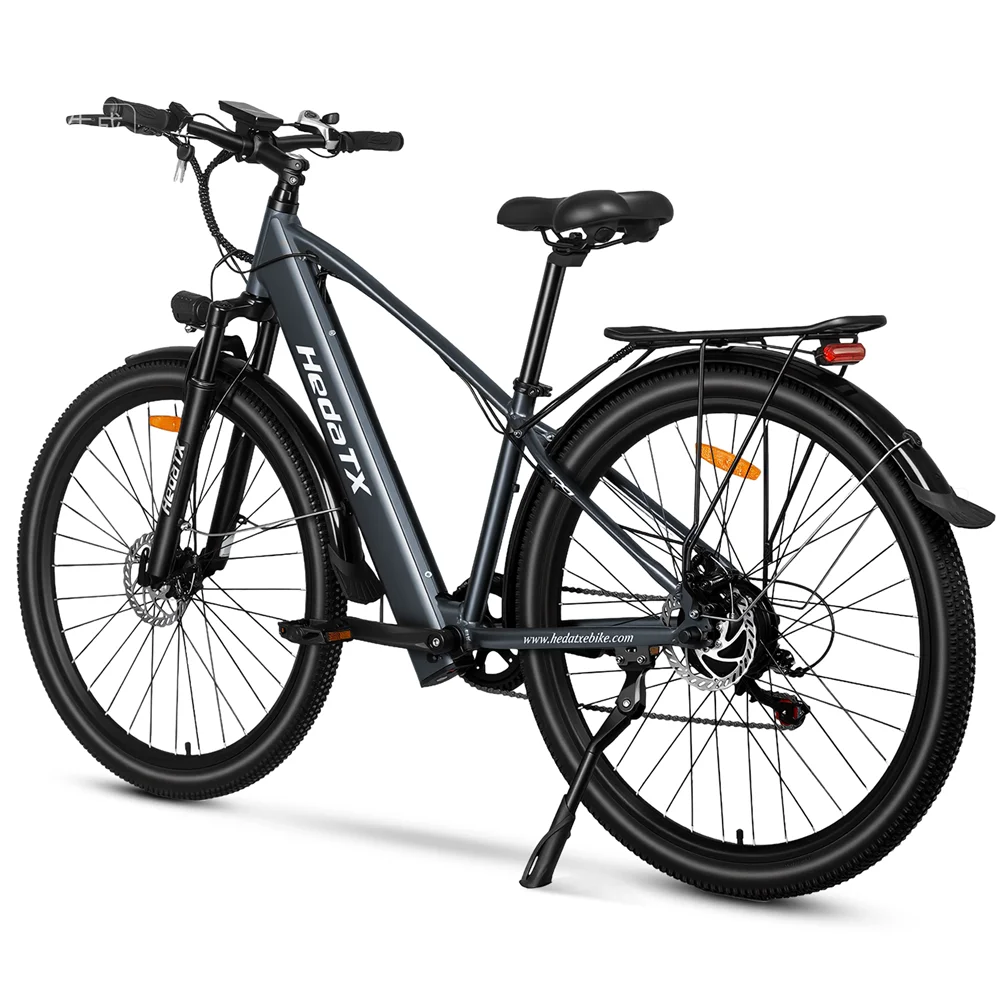 Bicicleta eléctrica urbana para adultos HedaTX TX1, bicicleta eléctrica de montaña para ciudad con cuadro de aleación de aluminio de 29x2.1", potente batería de litio de 48V y 16AH, bicicleta eléctrica todoterreno