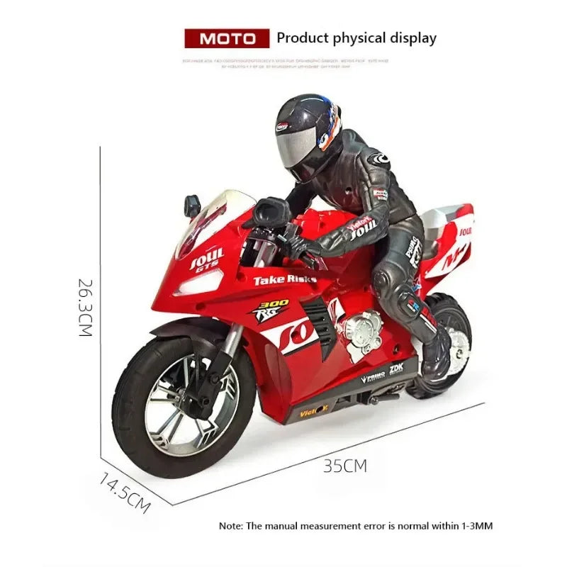 1/6 RC Motorcycle Rc Cars Self-stable Balance Standing Competitive Racing Drift Stunt Electric Motorcycle Toys for Adults Gifts
