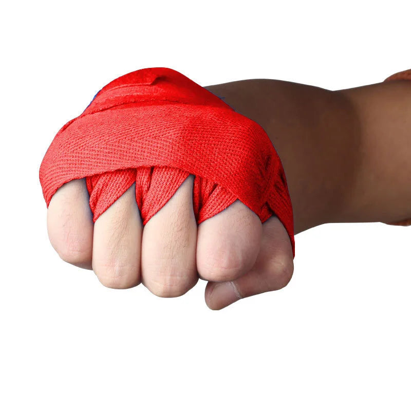 Vendaje de boxeo de algodón, 2 uds., 1,5/2/3/5M, correa deportiva, Sanda Kick Boxing, guantes de mano MMA, cinturón Protector, envolturas deportivas de boxeo, vendaje