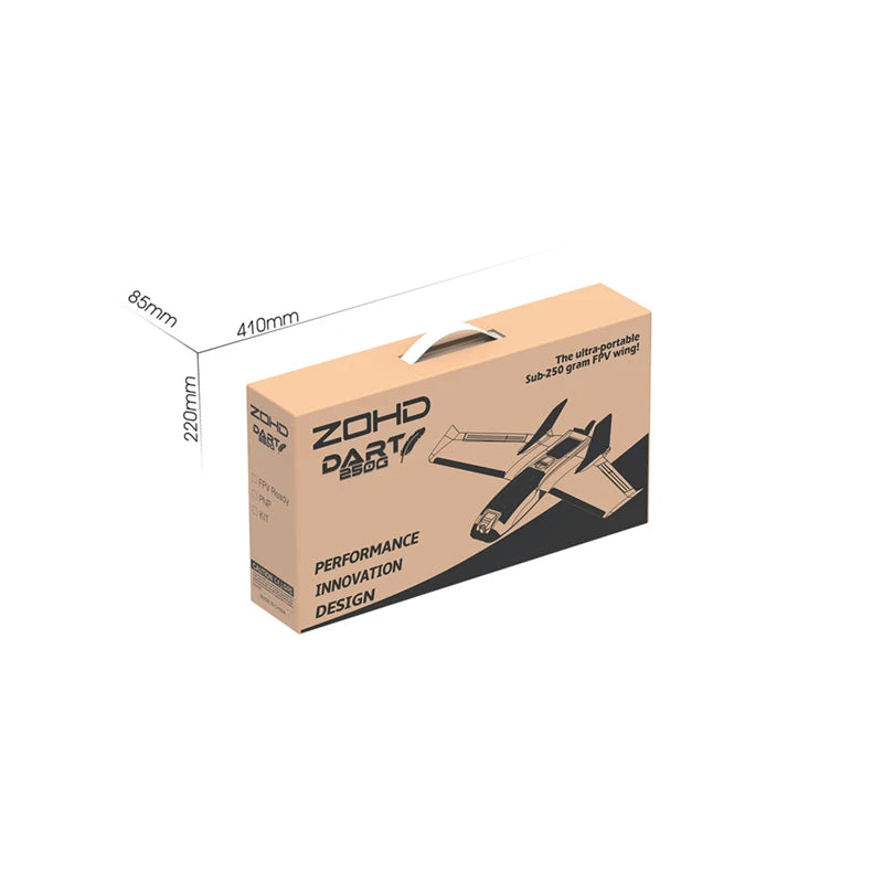 ZOHD Dart250G 570mm envergadura Sub-250 gramos barrido ala delantera AIO EPP FPV RC avión Drone PNP/FPV versión lista