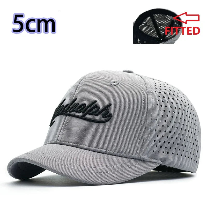 Gorras de béisbol cerradas para hombre y mujer, gorras para cabezas grandes y pequeñas, artículos de sombrerería de alta calidad