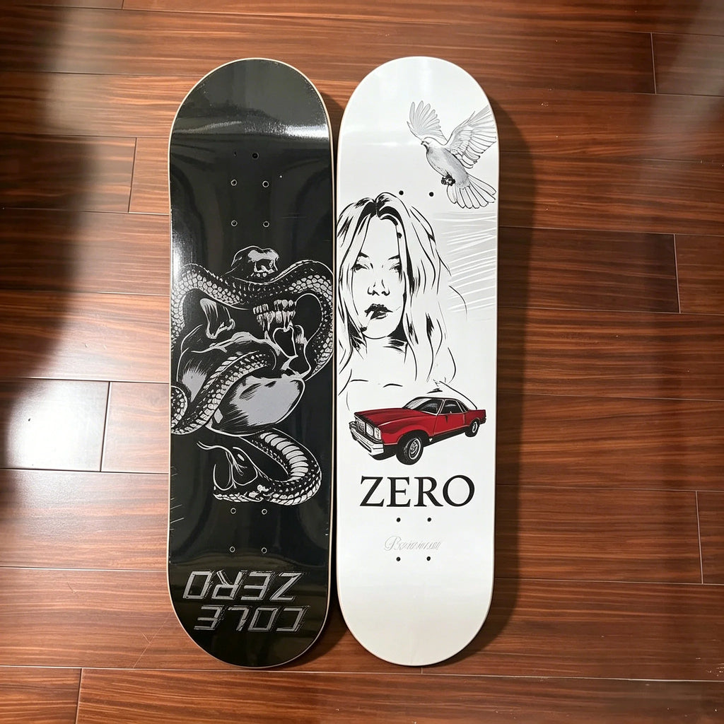 Hecho con 100% arce canadiense, patineta - Construcción de 7 capas, doble curvatura, opciones de tamaño: 7.75/8.0/8.25/8.5 pulgadas