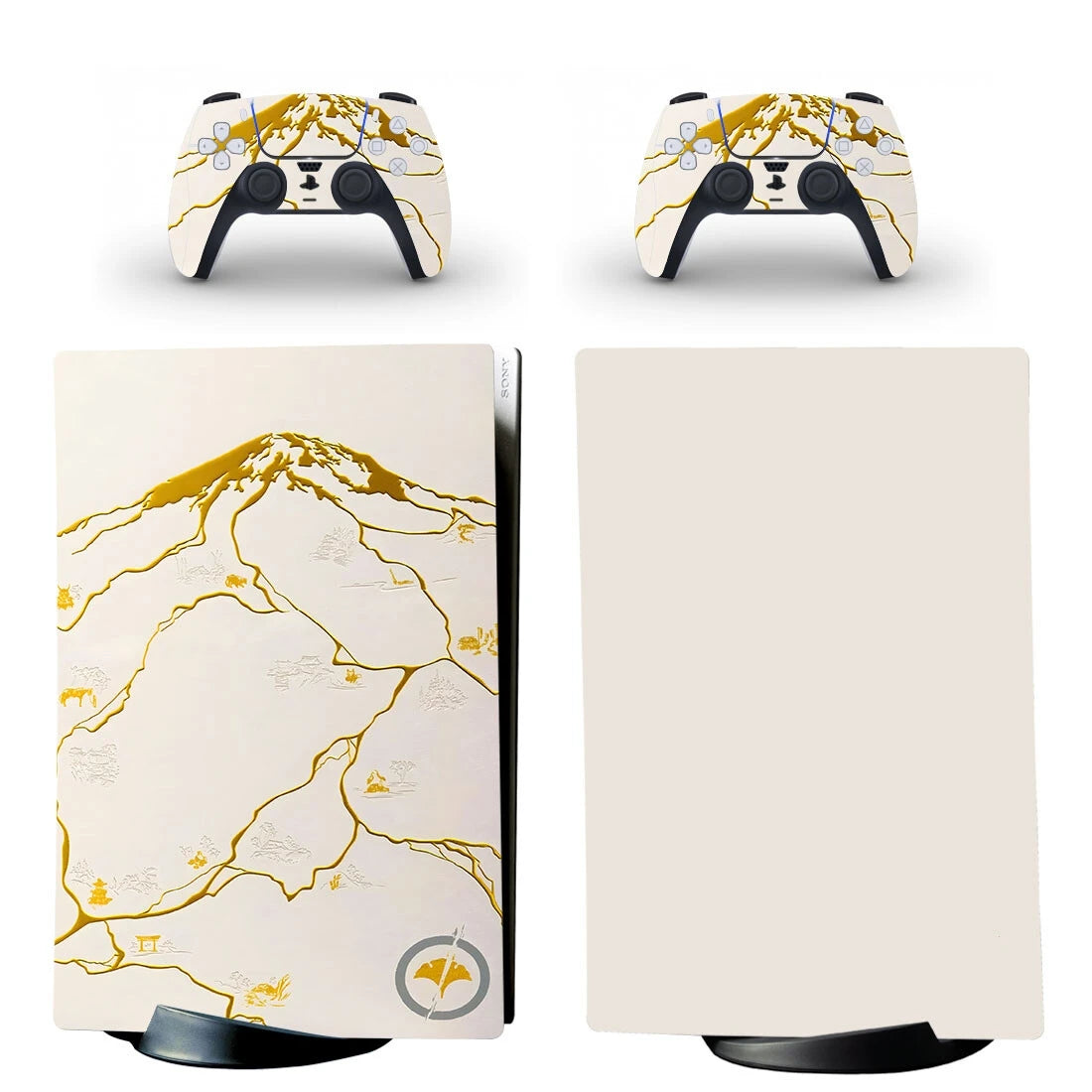 Adhesivo decorativo para consola PS5 Slim Digital, consola PS5 Fat con lector de discos y 2 controles, y vinilo para PS5 Pro con lector de discos