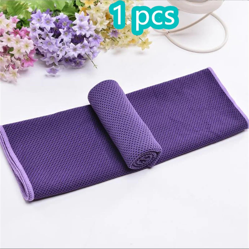 Toalla refrescante de microfibra de alivio instantáneo, toallas frescas, envoltura para el cuello, trapos fríos para deportes, Fitness, Camping y ciclismo, 1-10 Uds.