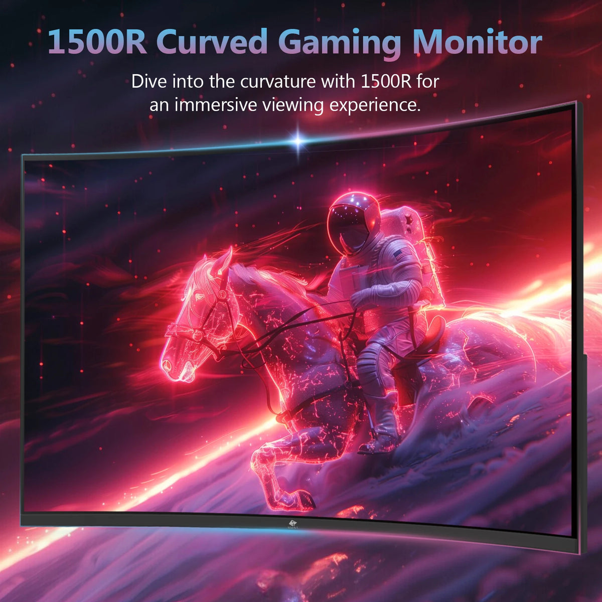 Monitor curvo para juegos Z-EDGE de 27 pulgadas 1K 1920 x 1080 Full HD, 200Hz, 1ms MPRT, panel VA 16:9, HDR10, FreeSync, curvatura 1500R, 350cd/m², 16.7M colores de visualización, Compatible con VESA
