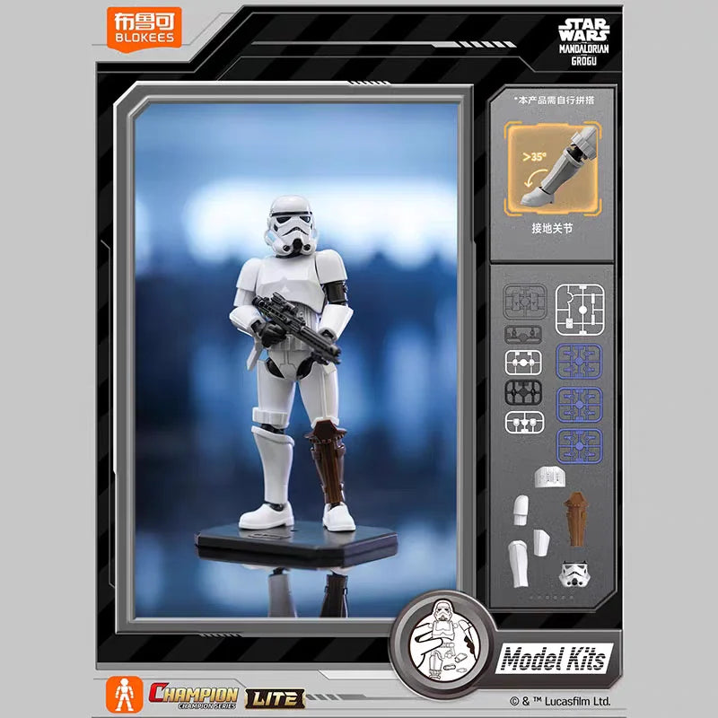 Nuevas Figuras de Acción Blokees Star Wars CHAMPION CLASS: Mandalorian, Grogu Lite, Mecha Din Djarin, Grogu, Bo Katan Kryze, Juguete Coleccionable de Regalo