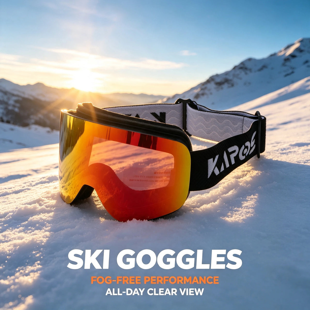 Gafas de esquí Karos de doble capa antivaho con protección UV400, ligeras, para deportes de invierno, snowboard y motos de nieve.