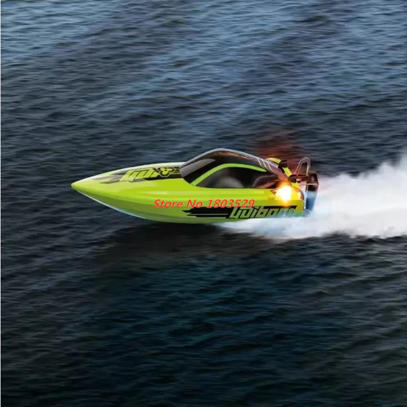 Lancha rápida de alta velocidad sin escobillas de 70 km/h, 57 cm, barco de carreras RC grande con refrigeración por agua, lancha rápida RC impermeable de PVC, juguetes