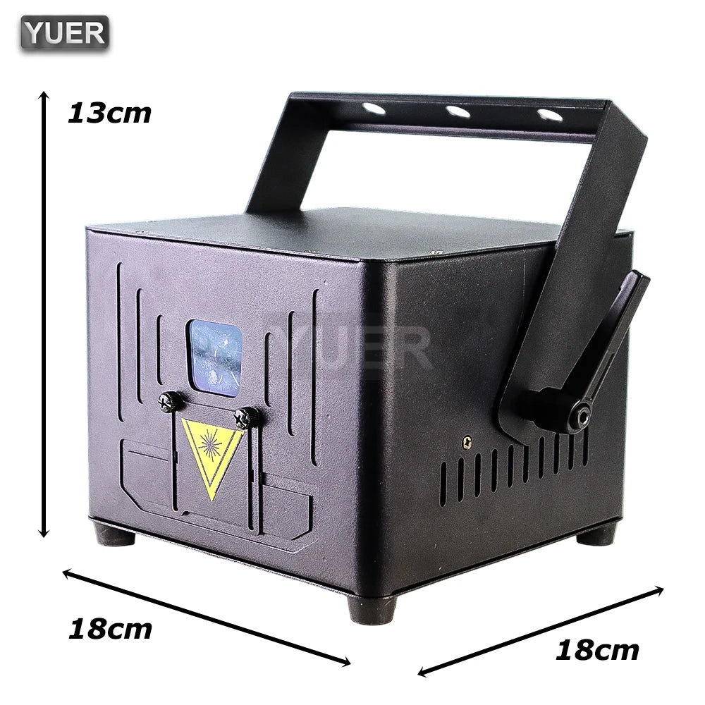 YUER Bluetooth App 3W 5W 6W RGB animación luz láser escáner proyector luz de escenario DJ Disco Bar Club fiesta boda Navidad