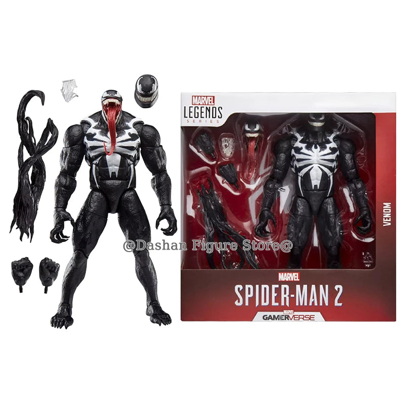 Figura de acción de Venom de Marvel, Peter Parker, 26 cm, versión de colección para juegos, figuras de Venom, modelo de PVC con articulaciones móviles, juguete.