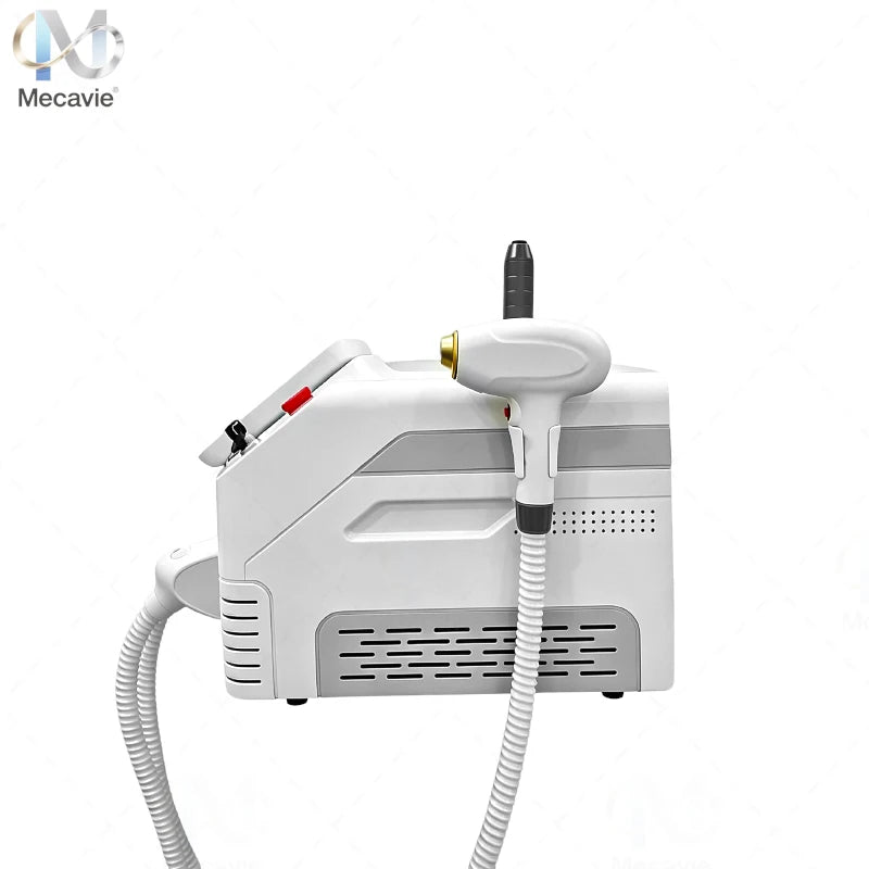 Máquina Láser de Picosegundos 2 en 1 de 808nm, Depilación Láser Diodo Indolora con Enfriamiento, Eliminación de Tatuajes con Láser de Picosegundos de 4 Longitudes de Onda