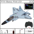 2024 Top P530 2,4G 2CH RC avión Raptor F22 versión de avión de guerra luz LED con giroscopio juguetes un regalo para niños con fácil vuelo