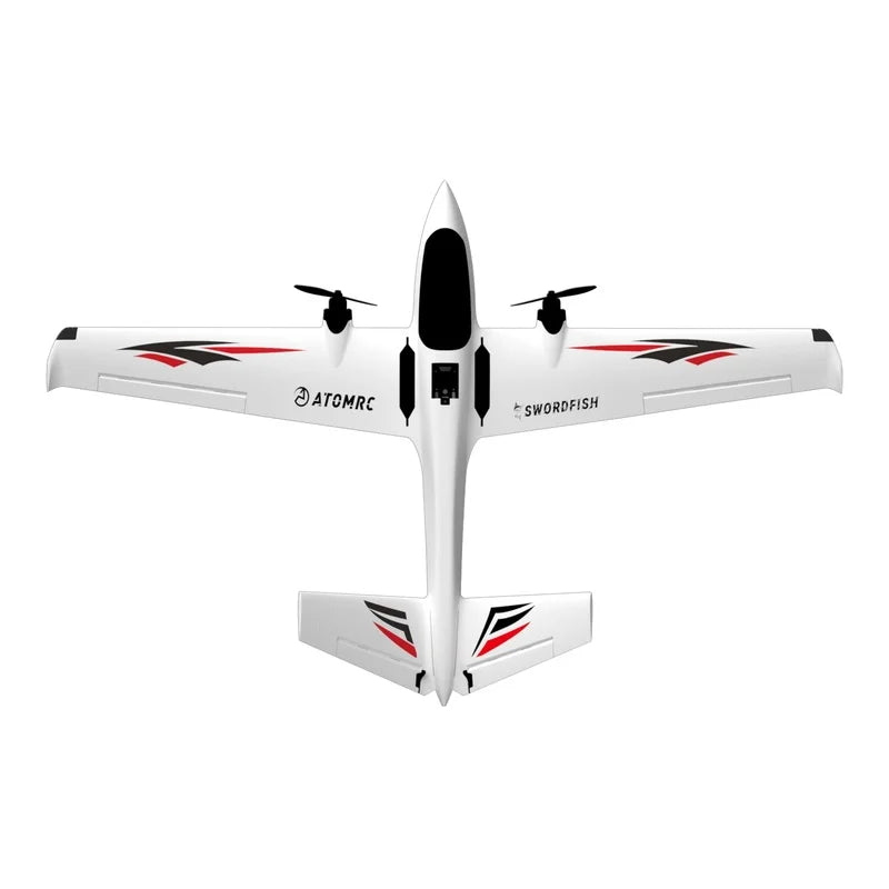 Atomrc modelo de ala fija Fpv Swordfish doble motor cola en V avión transversal de larga distancia vuelo Control remoto regalo para niños
