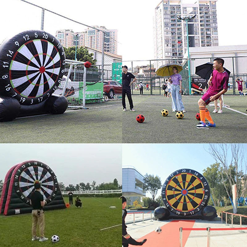 1 unidad de balón de fútbol adhesivo para juegos de dardos con el pie, dardos de fútbol, balón de fútbol de fieltro, para tablero de dardos de fútbol inflable para exteriores