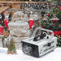 Máquina de nieve U'King de 1000W, máquina de nieve con Control remoto inalámbrico para interiores y exteriores, para fiesta de Navidad, boda, puesta en escena