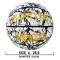 Pelota de baloncesto brillante de cuero, resistente al desgaste, tamaño 5/6/7-27, 5/28, 5/9,5 pulgadas, para jóvenes, juego nocturno de baloncesto en el exterior y
