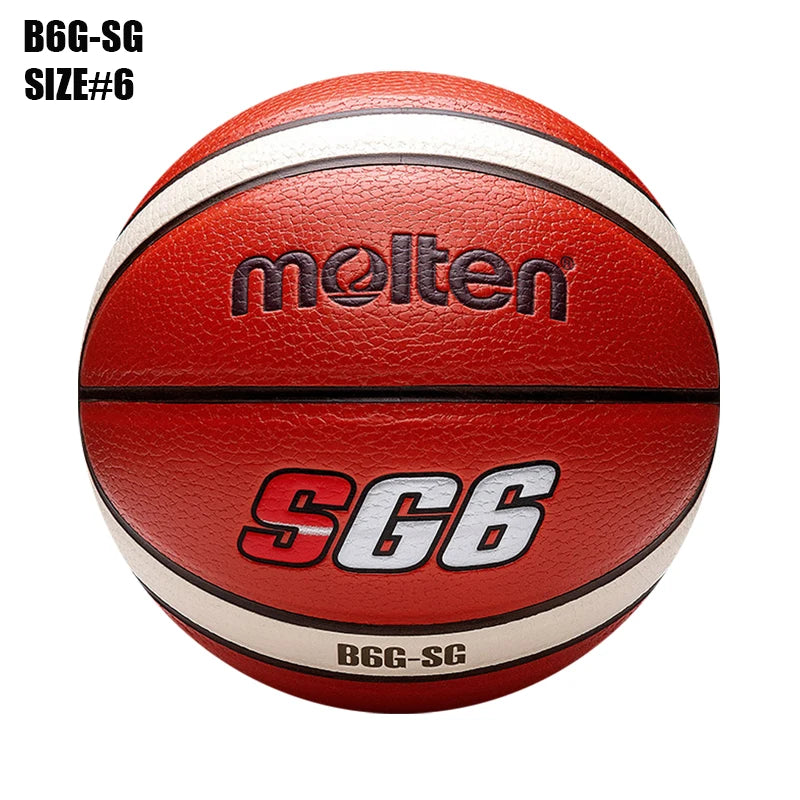 Balones de Baloncesto Originales Molten 2027, Tamaño 7/6/5, Material PU, para Juegos en Interiores y Exteriores, Entrenamiento, Hombres y Mujeres, Baloncesto
