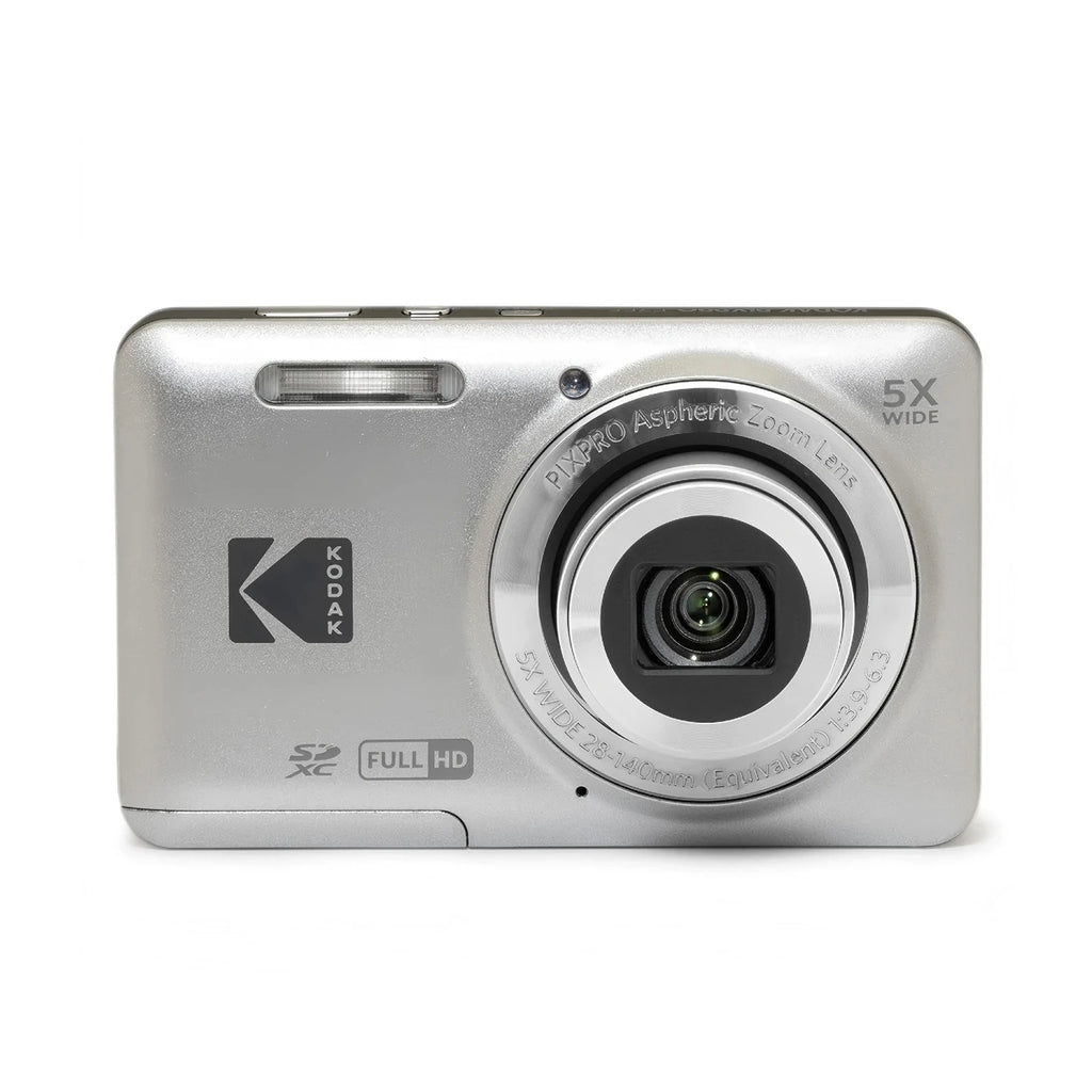 Cámara digital KODAK PIXPRO FZ55 genuina de 1080P Full HD y 16MP con pantalla LCD de 2.7 pulgadas, cámara para vlogging con zoom óptico 5X y gran angular de 28 mm para video
