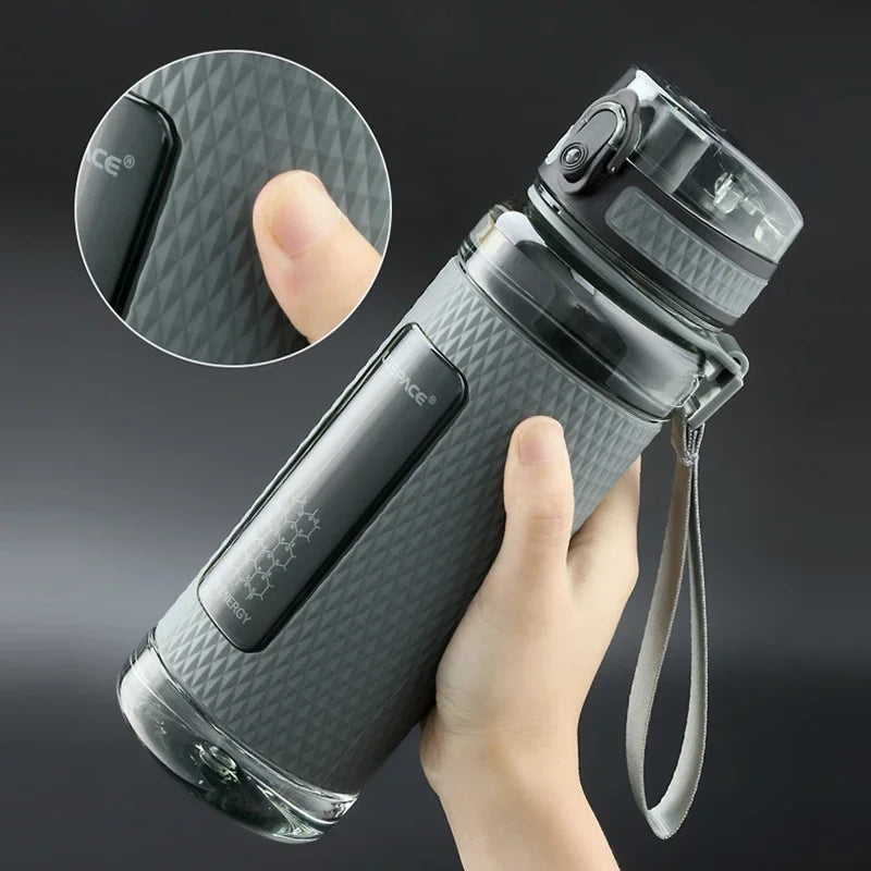 Botellas de Agua Deportivas Libres de BPA, Portátiles, a Prueba de Fugas y Caídas, de Gran Capacidad, para Viajes al Aire Libre, Botella de Agua de Plástico
