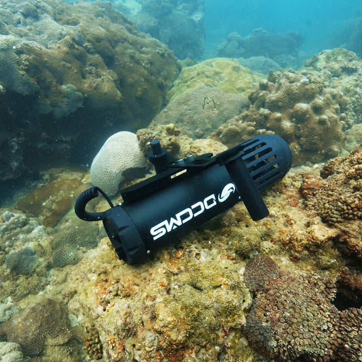 El motor de propulsión para submarinos DCCMS DS-720 es adecuado para buceo, esnórquel, piscinas y tablas de paddle surf, así como para submarinos de uso marítimo.