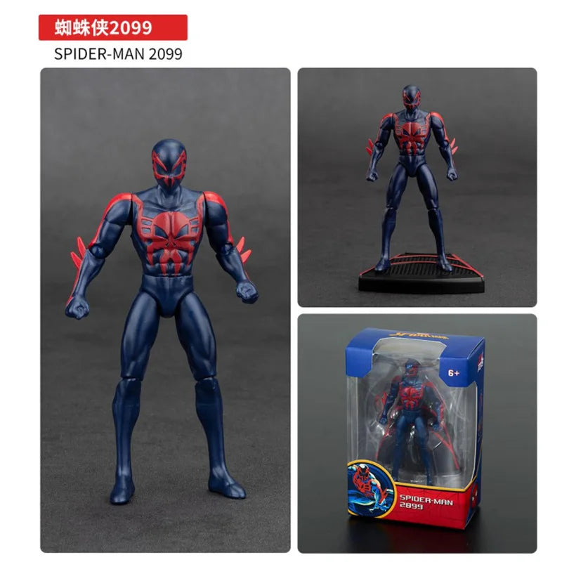 ZD Original Spider Man 4 pulgadas verde GOBLIN Doctor pulpo VENOM figuras de acción MILES GWEN ELECTRO SCARLET SPIDER 2099 juguetes de rinoceronte
