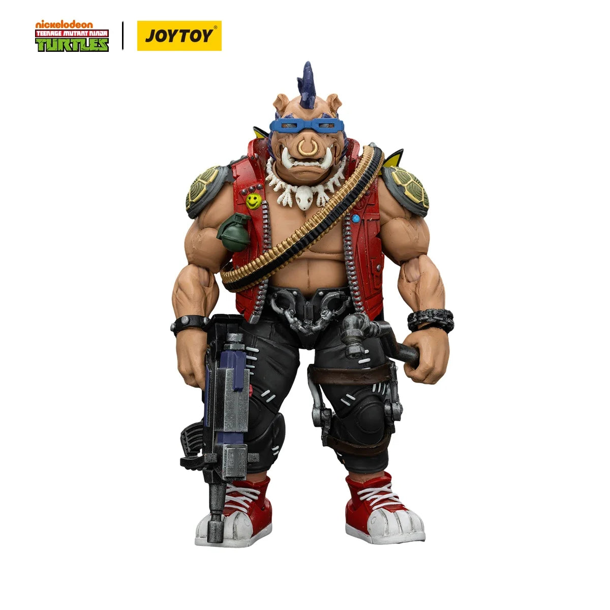 Figura de acción modelo JOYTOY TMNT Rocksteady Bebop escala 1/18