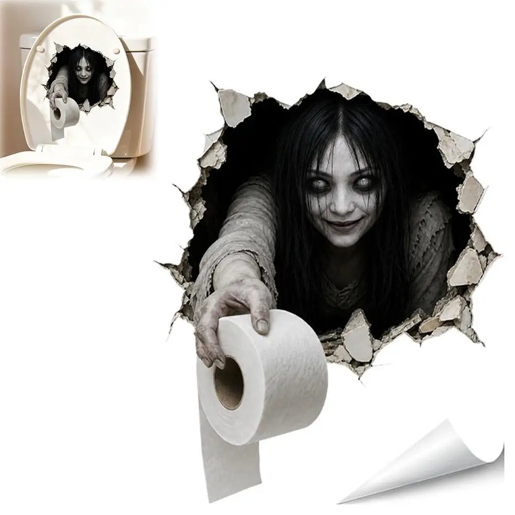Pegatinas de pared de Halloween, decoración interior de fantasma aterrador para dormitorio, sala de estar, ambiente espeluznante, decoración espeluznante para fiesta en el bar