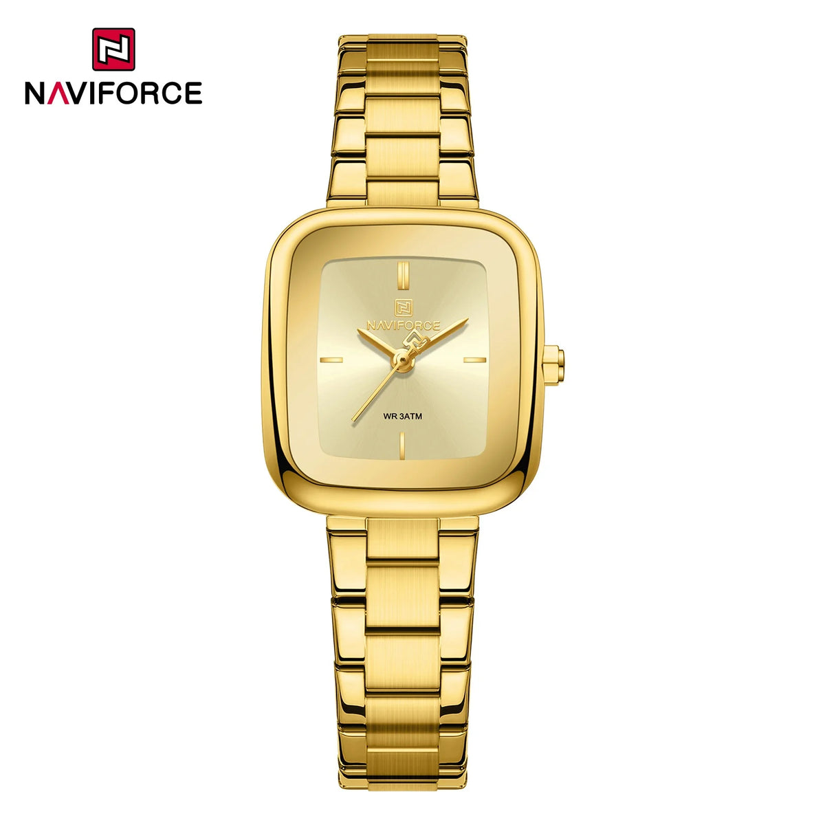 Nuevo reloj de moda vintage para mujer NAVIFORCE, resistente al agua 30m, correa de acero inoxidable, reloj de pulsera casual para dama