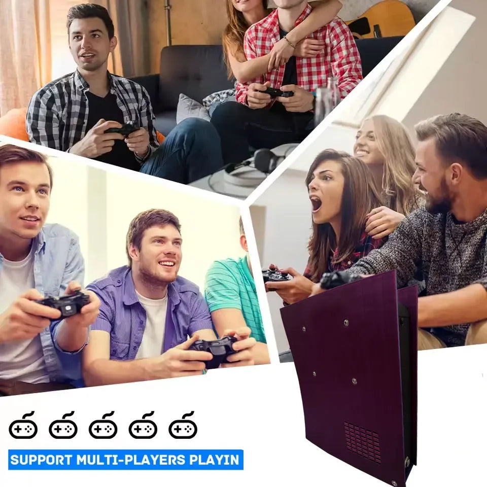 Consola de Juegos Win11 G11 con Más de 7000 Juegos Clásicos, Disco Duro de 500G/1T, 4K HD para WII, PSP, PS2, XBOX, SATURN, Compatible con Control Inalámbrico para 4 Jugadores