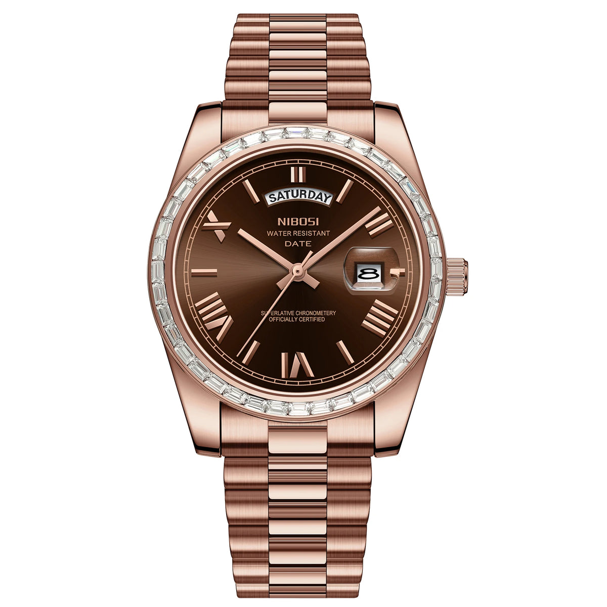 NIBOSI Fashion Men Watches Top Brand Luxury Wristwatch Day Date Miyota Quartz Watch Men Waterproof Steel Role Clock Reloj Hombre