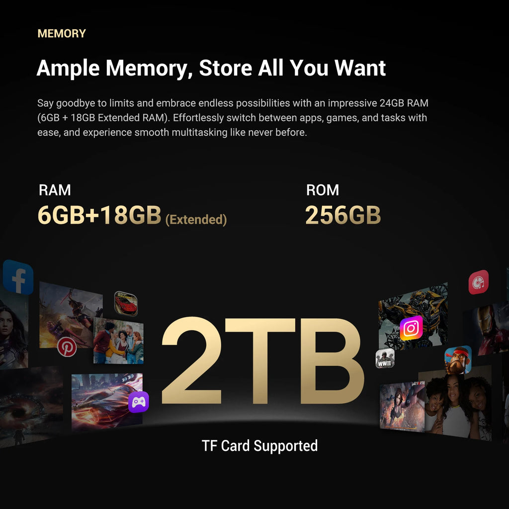 [Enviado desde Europa] FOSSIBOT F109S Teléfono robusto 4G, pantalla HD+ de 6,75 pulgadas, 24(8+16)GB RAM + 256GB ROM, MediaTek Helio G81 4G, batería de 10600mAh, carga rápida de 18W, cámara de 50MP+16MP, pantalla trasera de 1,32 pulgadas, Android 15, NFC