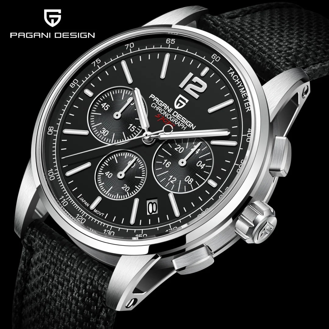 PAGANI DESIGN 2026 Nuevo Reloj de Cuarzo para Hombre de Lujo Casual, Movimiento VK63, Resistente al Agua 100M, Cristal de Zafiro, Reloj de Acero Inoxidable